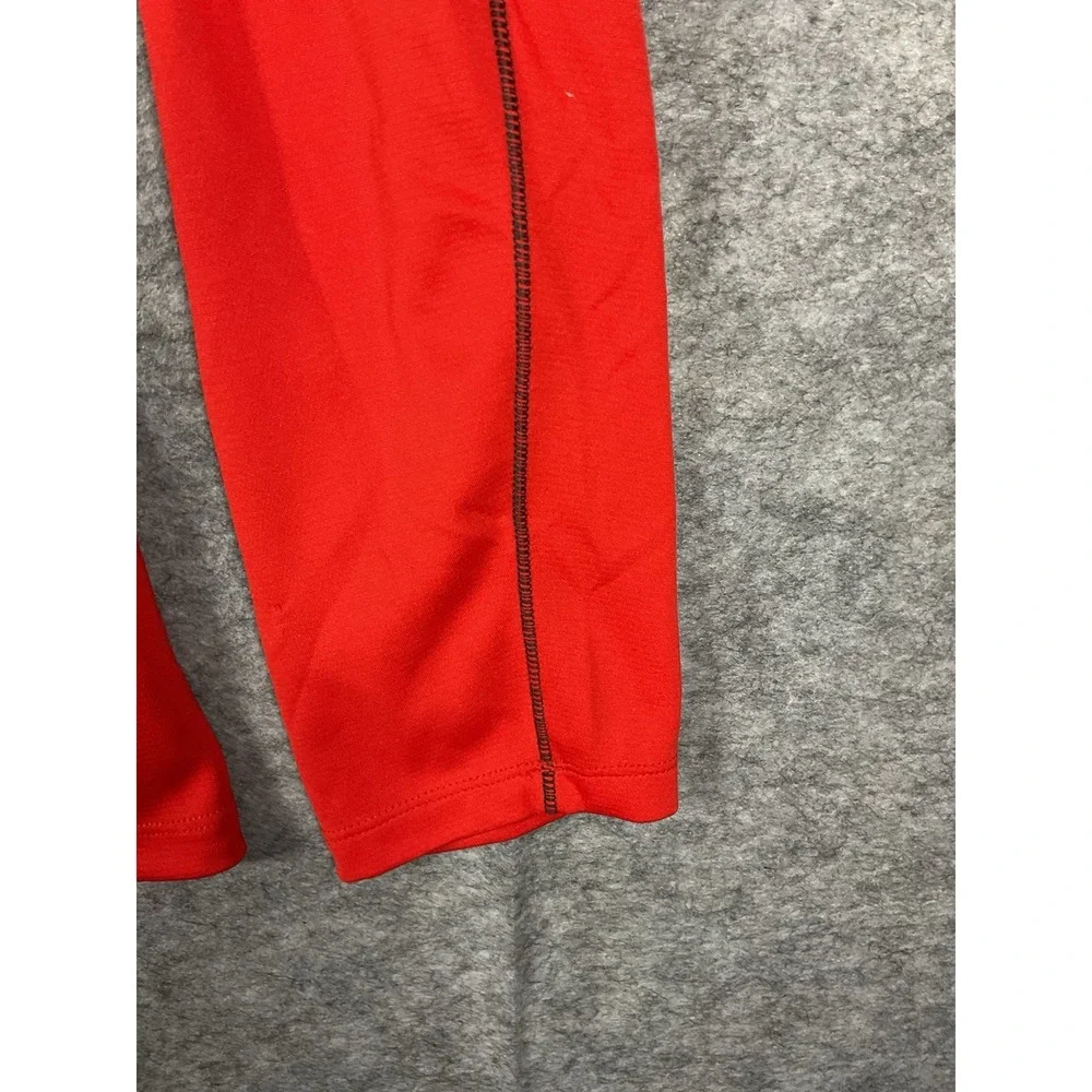 The North Face Impulse Performance Pullover Men L Shirt 1/4 Zip Red FlashDry